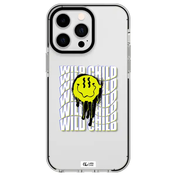 Wild Child Apple iPhone 15 Pro impact black border Case
