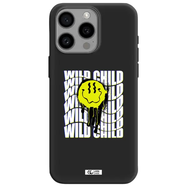 Wild Child Apple Iphone 15 Pro max Silicone black Case