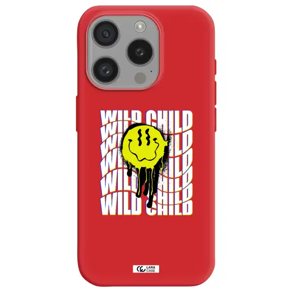Wild Child Apple Iphone 15 Pro Silicone Imperial Red Case