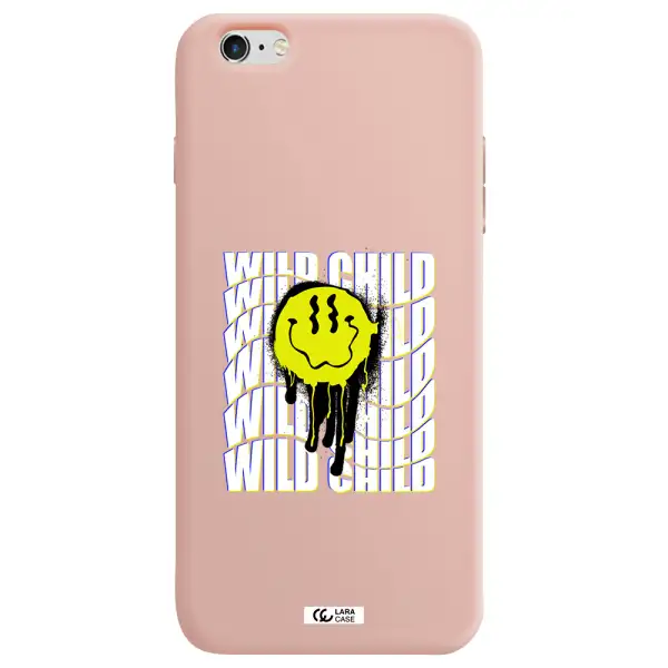 Wild Child Apple iPhone 6 plus Silicone pastel pink Case