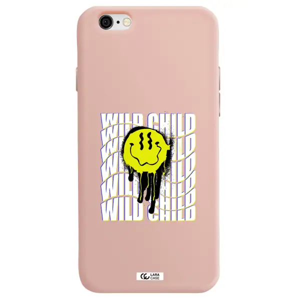 Wild Child Apple iPhone 6 Silicone pastel pink Case