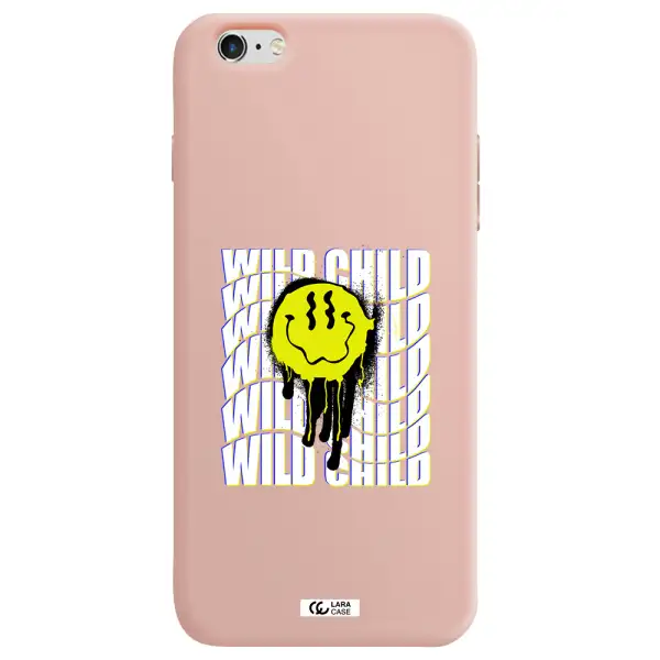 Wild Child Apple iPhone 6S Silicone pastel pink Case
