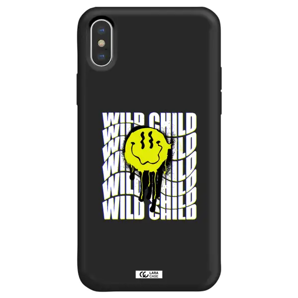 Wild Child Apple iPhone X Silicone black Case