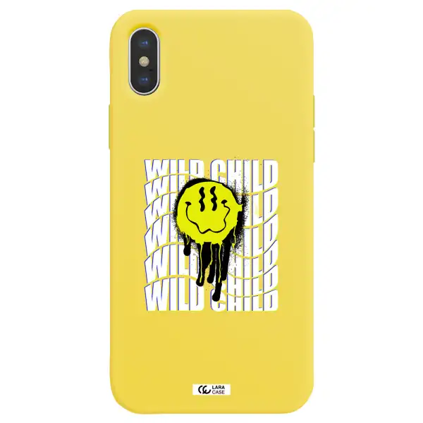 Wild Child Apple iPhone XS Silicone canary yellow Case