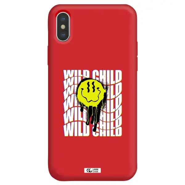Wild Child Apple iPhone XS Silicone Imperial Red Case