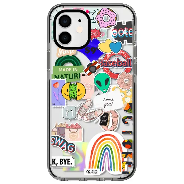 I Miss You Apple iPhone 11 impact black border Case