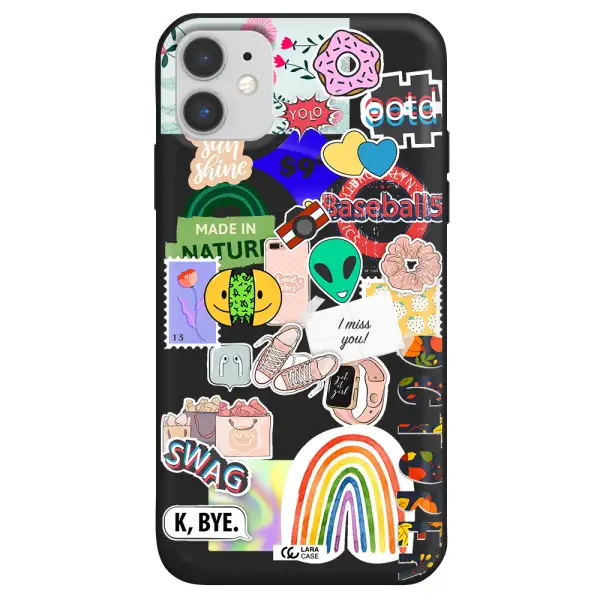 I Miss You Apple iPhone 11 Silicone black Case