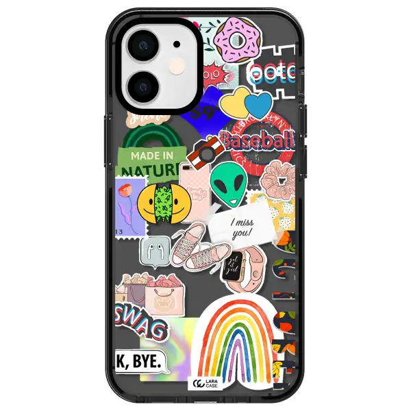 I Miss You Apple iPhone 12 mini impact Smoke Black Case