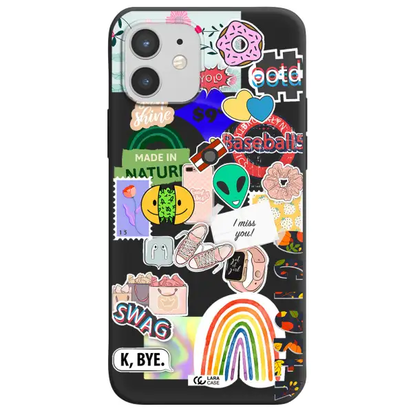 I Miss You Apple iPhone 12 mini Silicone black Case