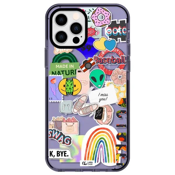 I Miss You Apple iPhone 12 pro impact Lilac Case