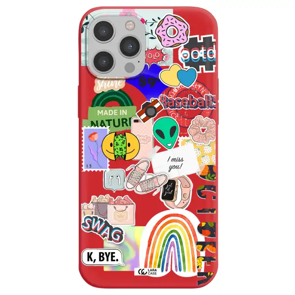 I Miss You Apple iPhone 12 pro max Silicone Imperial Red Case