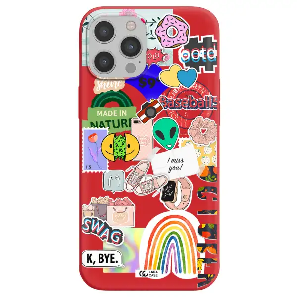 I Miss You Apple iPhone 12 pro Silicone Imperial Red Case