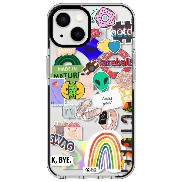 I Miss You Apple iPhone 13 impact black border Case