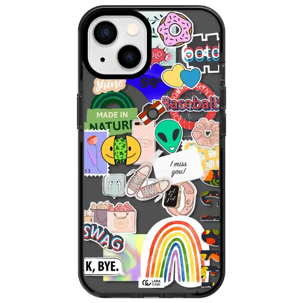 I Miss You Apple iPhone 13 impact Smoke Black Case