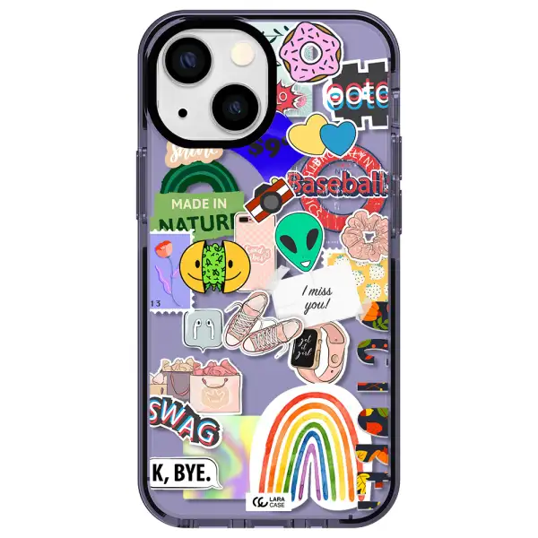 I Miss You Apple iPhone 13 mini impact Lilac Case