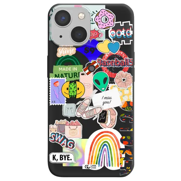 I Miss You Apple iPhone 13 mini Silicone black Case