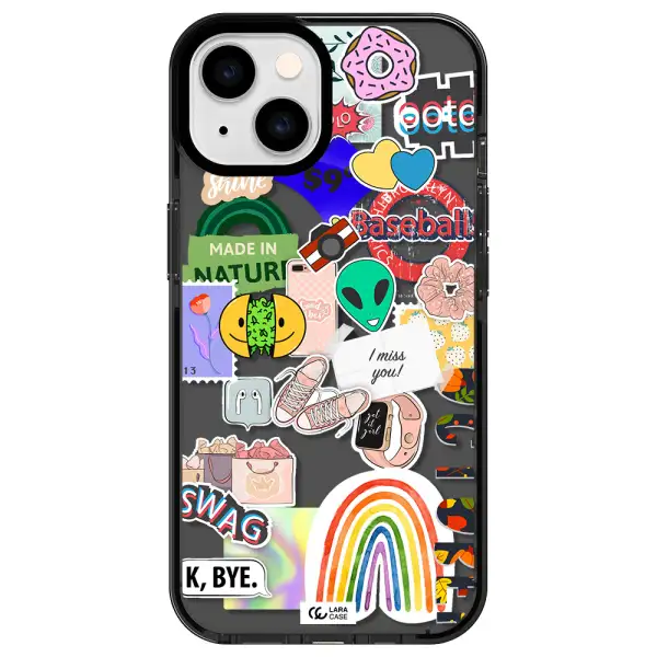 I Miss You Apple iPhone 14 impact Smoke Black Case