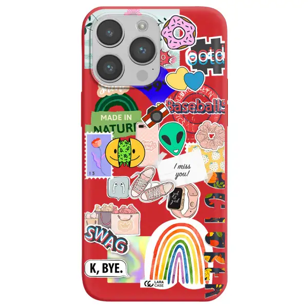 I Miss You Apple iPhone 14 pro Silicone Imperial Red Case