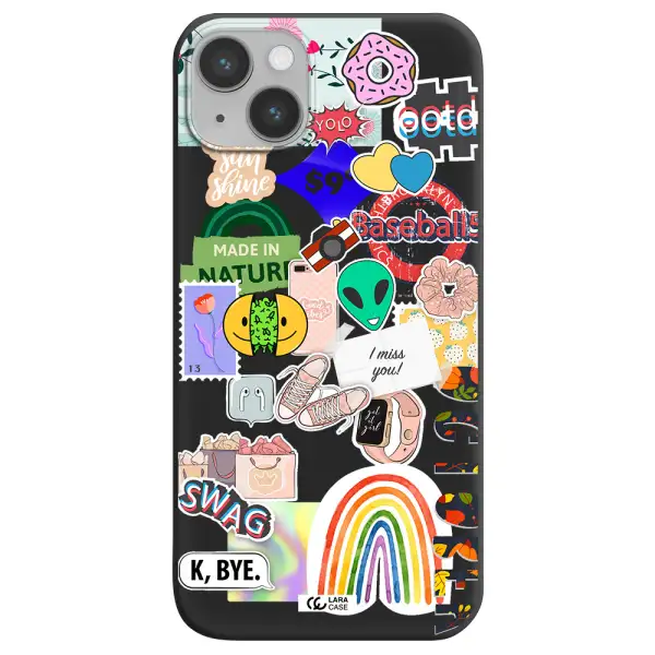 I Miss You Apple iPhone 14 Silicone black Case