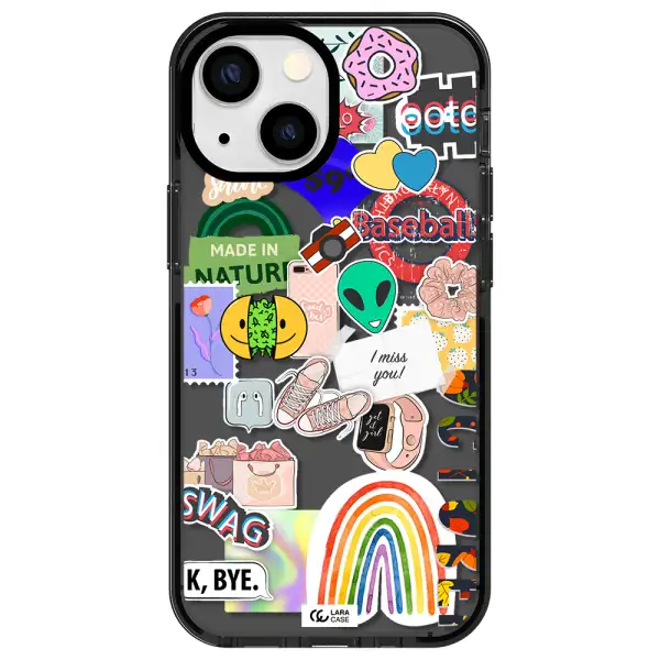 I Miss You Apple iPhone 15 impact Smoke Black Case