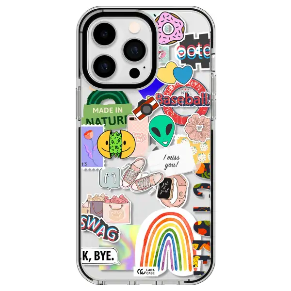 I Miss You Apple iPhone 15 Pro impact black border Case