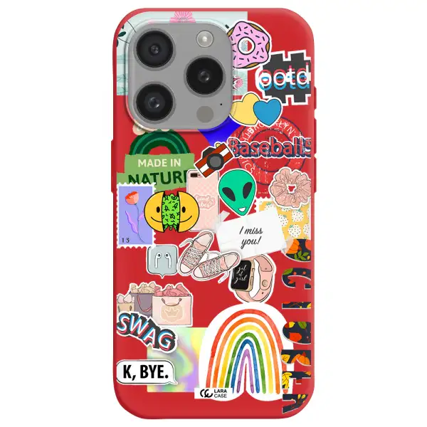 I Miss You Apple Iphone 15 Pro Silicone Imperial Red Case