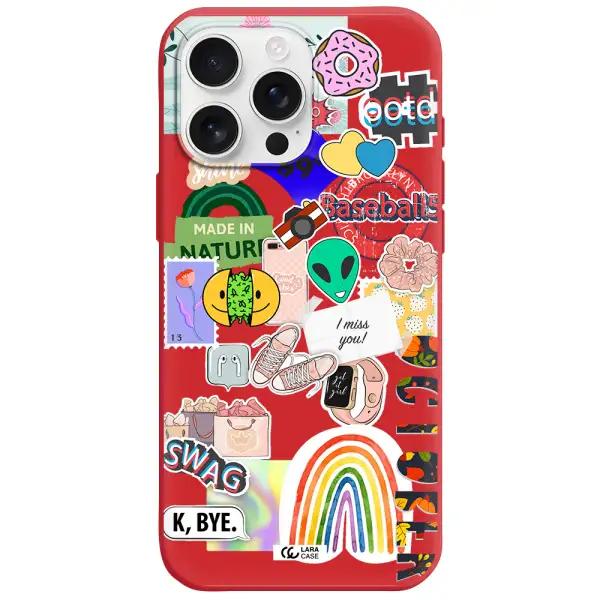 I Miss You Apple Iphone 16 Pro Max Silicone Imperial Red Case