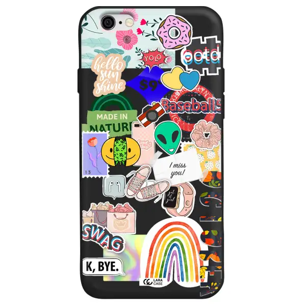 I Miss You Apple iPhone 6 Silicone black Case