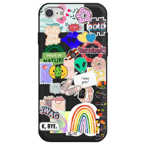 I Miss You Apple iPhone 7 Silicone black Case