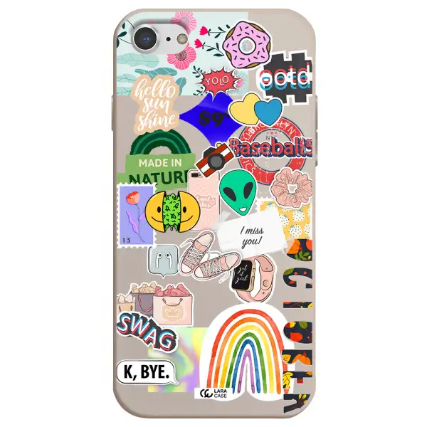 I Miss You Apple iPhone 8 Silicone Stone Case