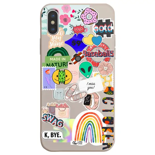 I Miss You Apple iPhone XS Silicone Stone Case