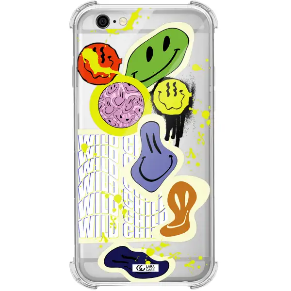 Colorful Emojis Apple iPhone 6 Clear PC Case