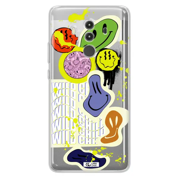 Colorful Emojis Huawei Mate 10 Clear TPU Case