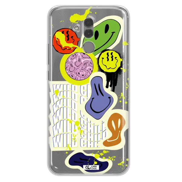 Colorful Emojis Huawei Mate 20 Lite Clear TPU Case
