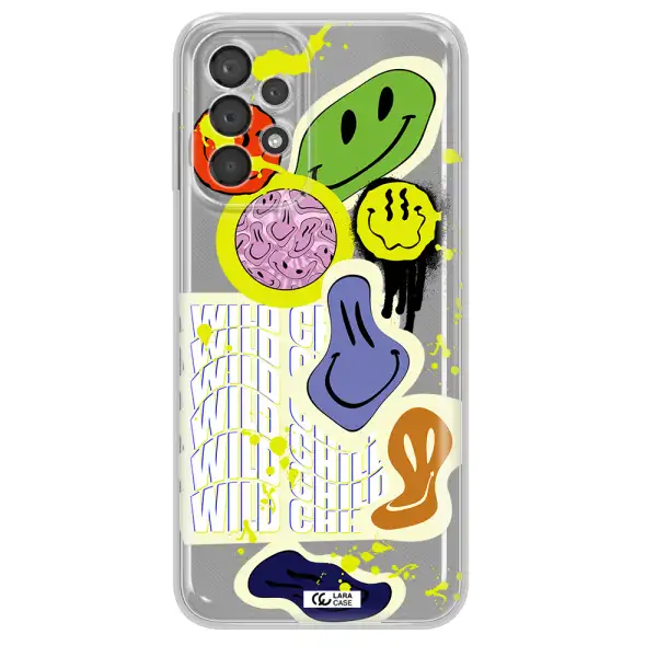 Colorful Emojis Samsung A23 5G Clear Tpu Case