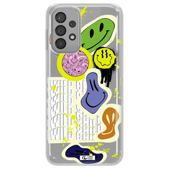 Colorful Emojis Samsung A33 Clear TPU Case