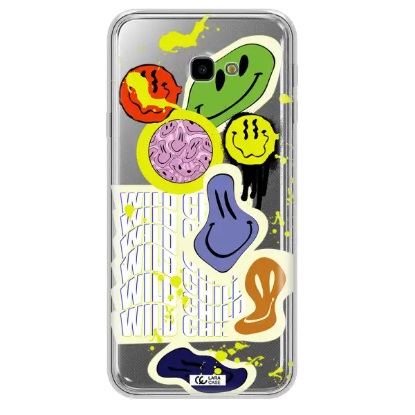 Colorful Emojis Samsung J4 Plus Clear TPU Case