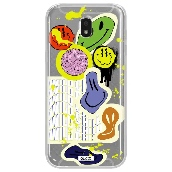 Colorful Emojis Samsung J5 2017 Clear TPU Case
