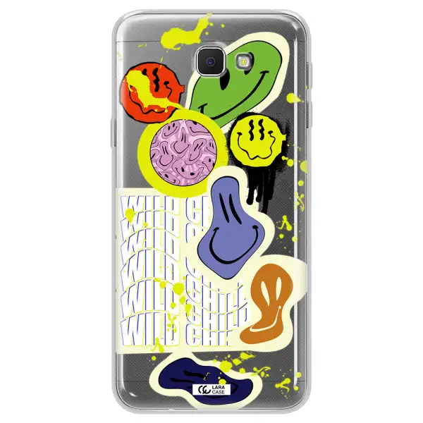 Colorful Emojis Samsung J5 Prime Clear TPU Case