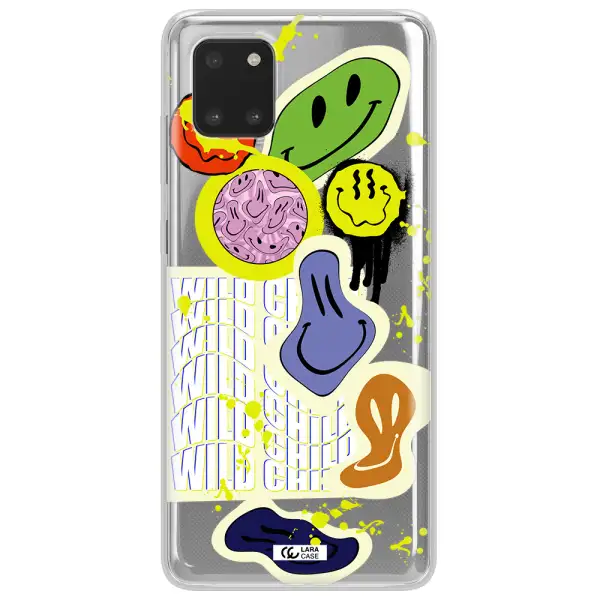 Colorful Emojis Samsung Note 10 Lite Clear TPU Case