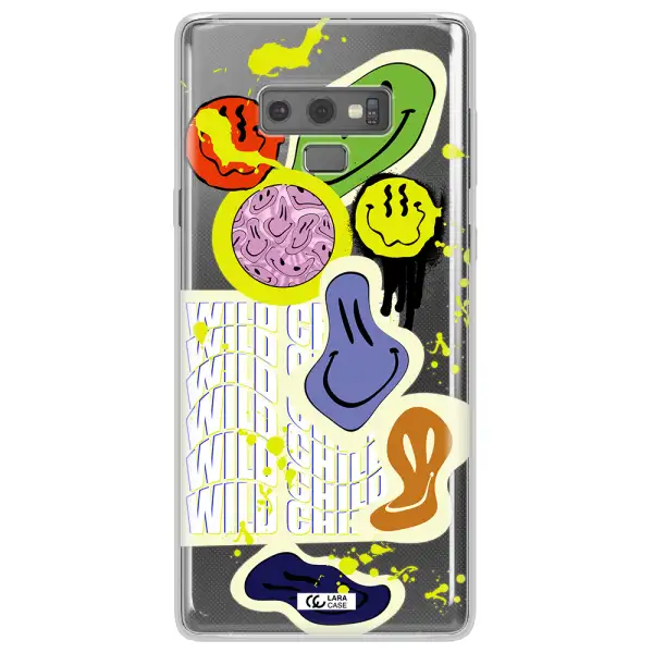 Colorful Emojis Samsung Note 9 Clear TPU Case
