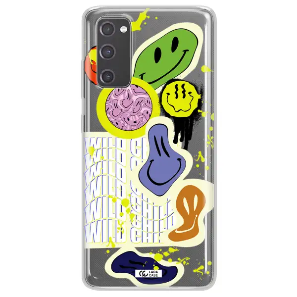 Colorful Emojis Samsung S20 Fe Clear TPU Case