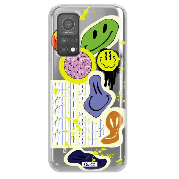 Colorful Emojis Xiaomi Mi 10 T Pro Clear TPU Case