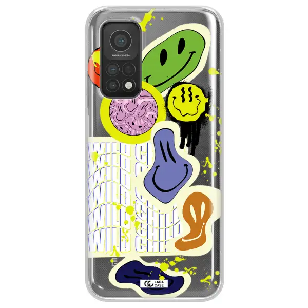 Colorful Emojis Xiaomi Mi 10T Clear TPU Case