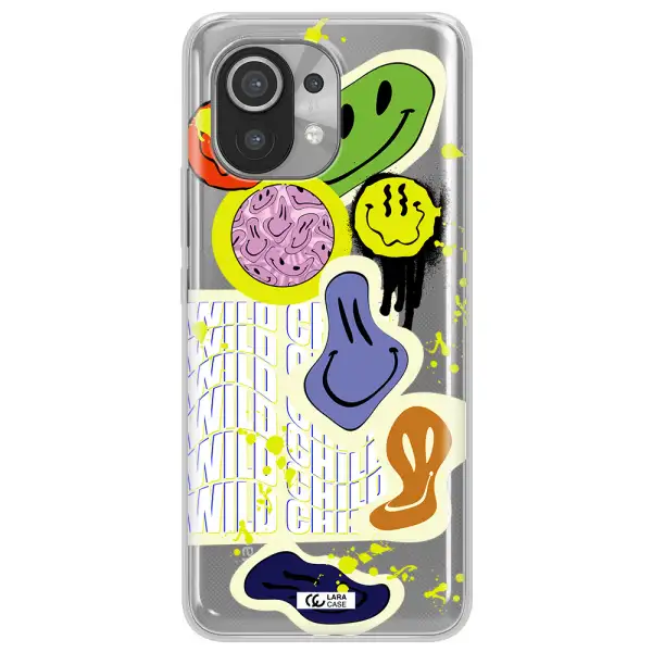Colorful Emojis Xiaomi Mi 11 Clear TPU Case