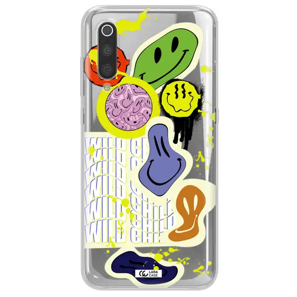 Colorful Emojis Xiaomi Mi 9 Clear TPU Case
