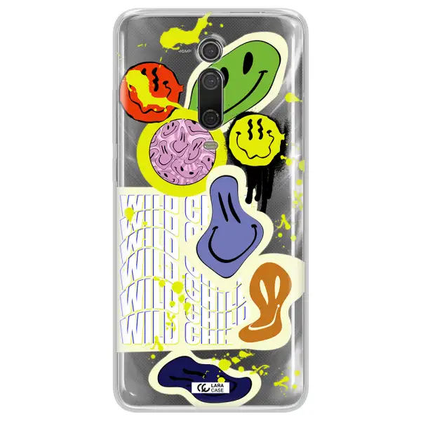 Colorful Emojis Xiaomi Mi 9T Clear TPU Case