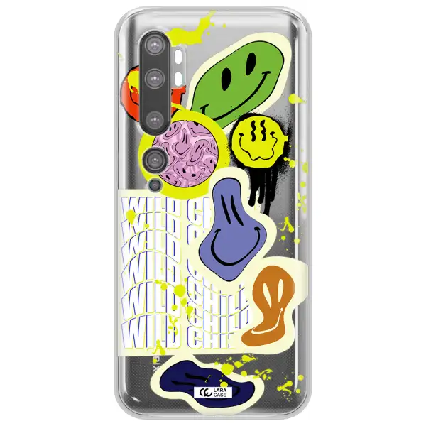 Colorful Emojis Xiaomi Mi Note 10 Clear TPU Case