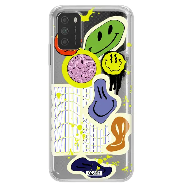 Colorful Emojis Xiaomi Poco M3 Clear TPU Case