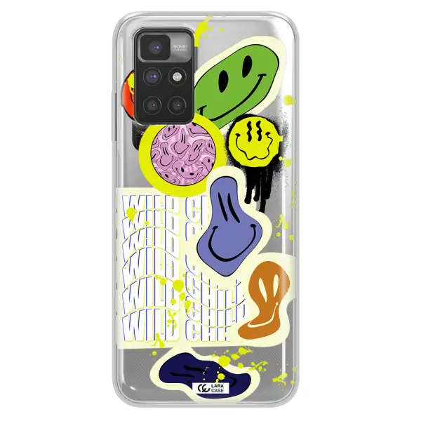 Colorful Emojis Xiaomi Redmi 10 Clear TPU Case